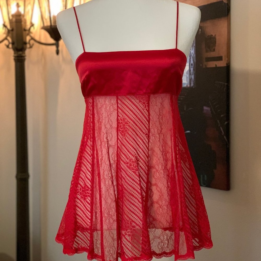 Victoria's Secret Red Slip Baby Doll - Picture 1 of 2